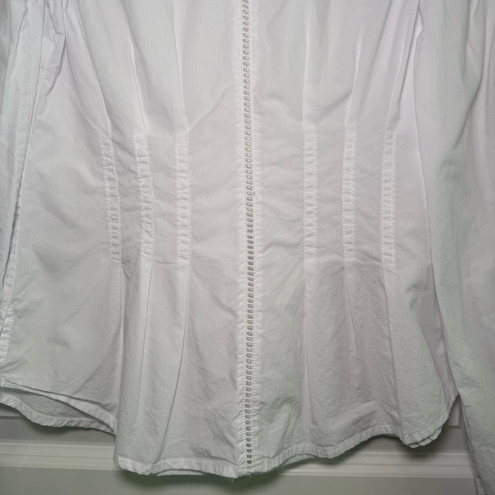 French Connection White Button Down Size Small - image 4